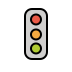 vertical traffic light transparent PNG icon