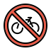 no bicycles transparent PNG icon