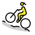 woman mountain biking transparent PNG icon