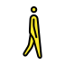 man walking: facing right transparent PNG icon