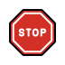 stop sign transparent PNG icon