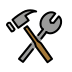 hammer and wrench transparent PNG icon