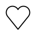 white heart transparent PNG icon