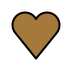 brown heart transparent PNG icon