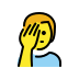 man facepalming transparent PNG