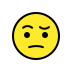 face with raised eyebrow transparent PNG icon