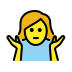 woman shrugging transparent PNG