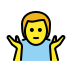 man shrugging transparent PNG icon