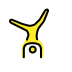 man cartwheeling transparent PNG
