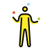 person juggling transparent PNG icon