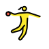 woman playing handball transparent PNG icon