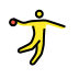 man playing handball transparent PNG icon