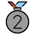 2nd place medal transparent PNG icon