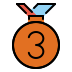 3rd place medal transparent PNG icon