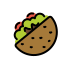 stuffed flatbread transparent PNG icon