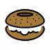 bagel transparent PNG icon