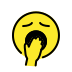 yawning face transparent PNG icon