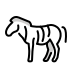 zebra transparent PNG icon