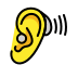 ear with hearing aid transparent PNG icon