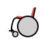manual wheelchair transparent PNG icon