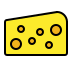 cheese wedge transparent PNG icon