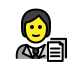 office worker transparent PNG icon