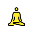 man in lotus position transparent PNG icon