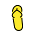 thong sandal transparent PNG icon