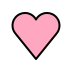 pink heart transparent PNG icon