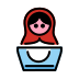 nesting dolls transparent PNG icon