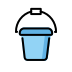 bucket transparent PNG icon