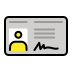 identification card transparent PNG icon