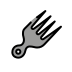 hair pick transparent PNG icon