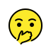face with open eyes and hand over mouth transparent PNG icon