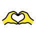 heart hands transparent PNG icon