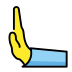 leftwards pushing hand transparent PNG icon