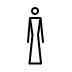 stick figure with dress transparent PNG icon