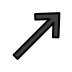up-right arrow transparent PNG icon