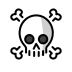 skull and crossbones transparent PNG icon