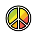 peace symbol transparent PNG icon