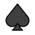 spade suit transparent PNG icon