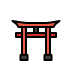 shinto shrine transparent PNG icon