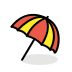 umbrella on ground transparent PNG icon