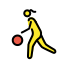 woman bouncing ball transparent PNG icon