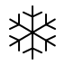 snowflake transparent PNG icon