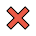 cross mark transparent PNG icon