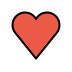 red heart transparent PNG icon