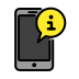 mobile info transparent PNG icon