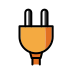 electric plug red transparent PNG icon