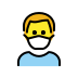man with medical mask transparent PNG icon